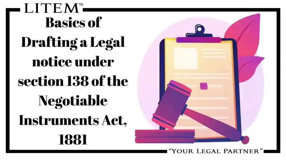Basics of Drafting a Legal notice